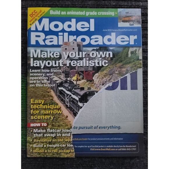 Model Railroader Magazine 2012 Multi Month Locomotive Train Hobby Craft Build - Picture 5 of 7